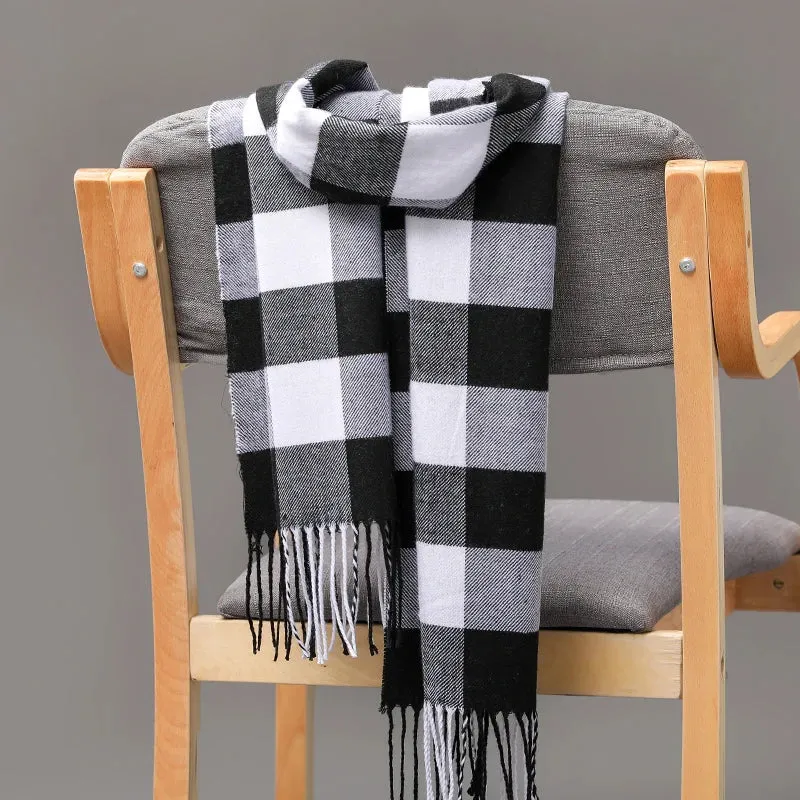 Women's / Men's  Warm Classic Plaid Scarf