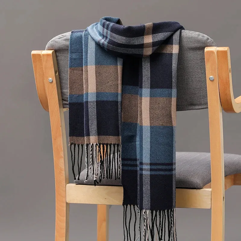 Women's / Men's  Warm Classic Plaid Scarf
