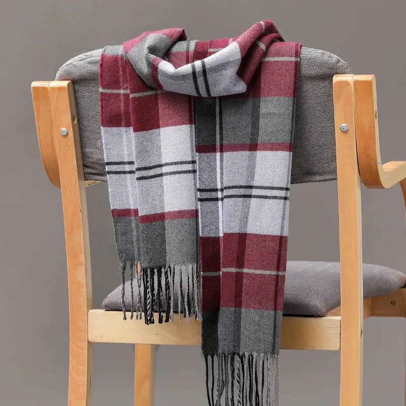 Women's / Men's  Warm Classic Plaid Scarf