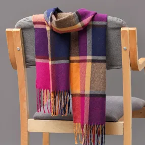 Women's / Men's  Warm Classic Plaid Scarf