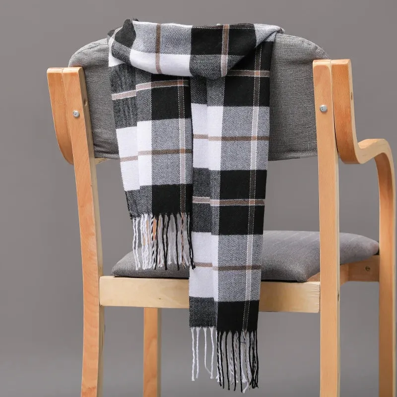 Women's / Men's  Warm Classic Plaid Scarf