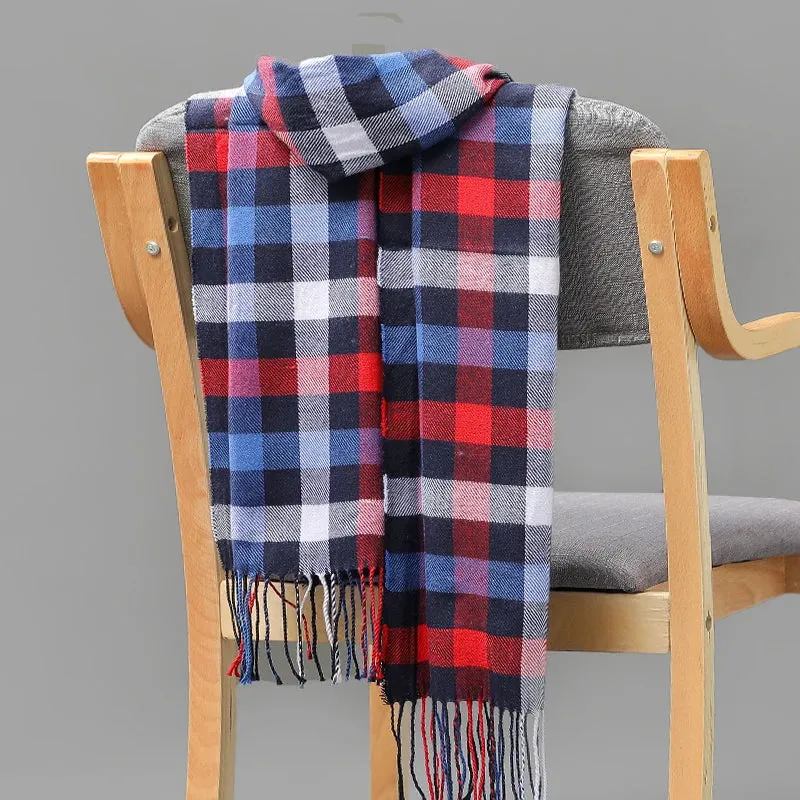 Women's / Men's  Warm Classic Plaid Scarf