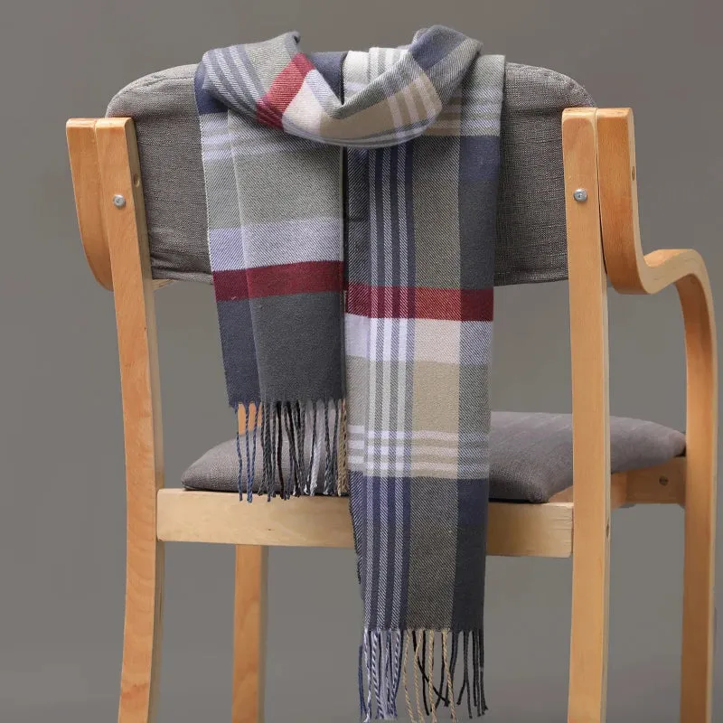 Women's / Men's  Warm Classic Plaid Scarf