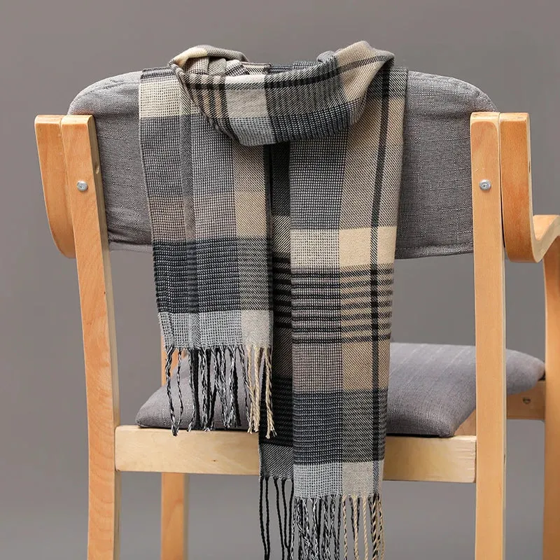 Women's / Men's  Warm Classic Plaid Scarf