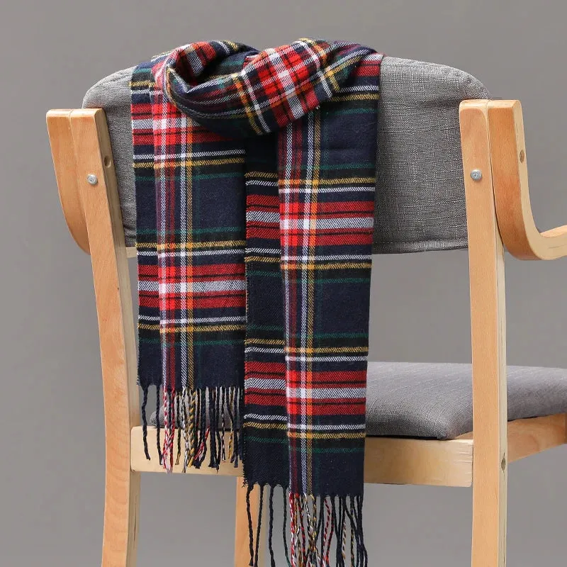 Women's / Men's  Warm Classic Plaid Scarf