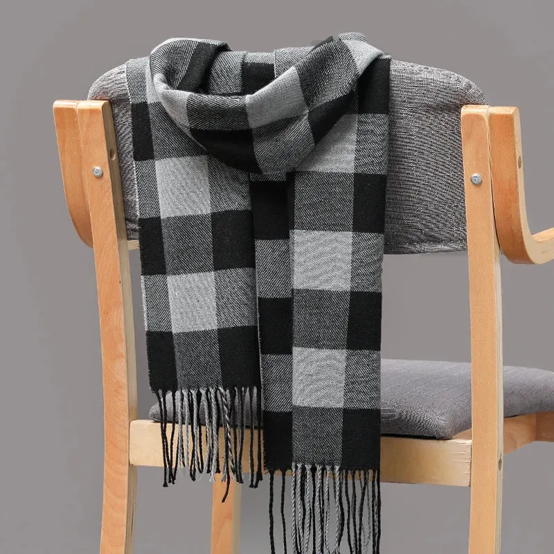 Women's / Men's  Warm Classic Plaid Scarf