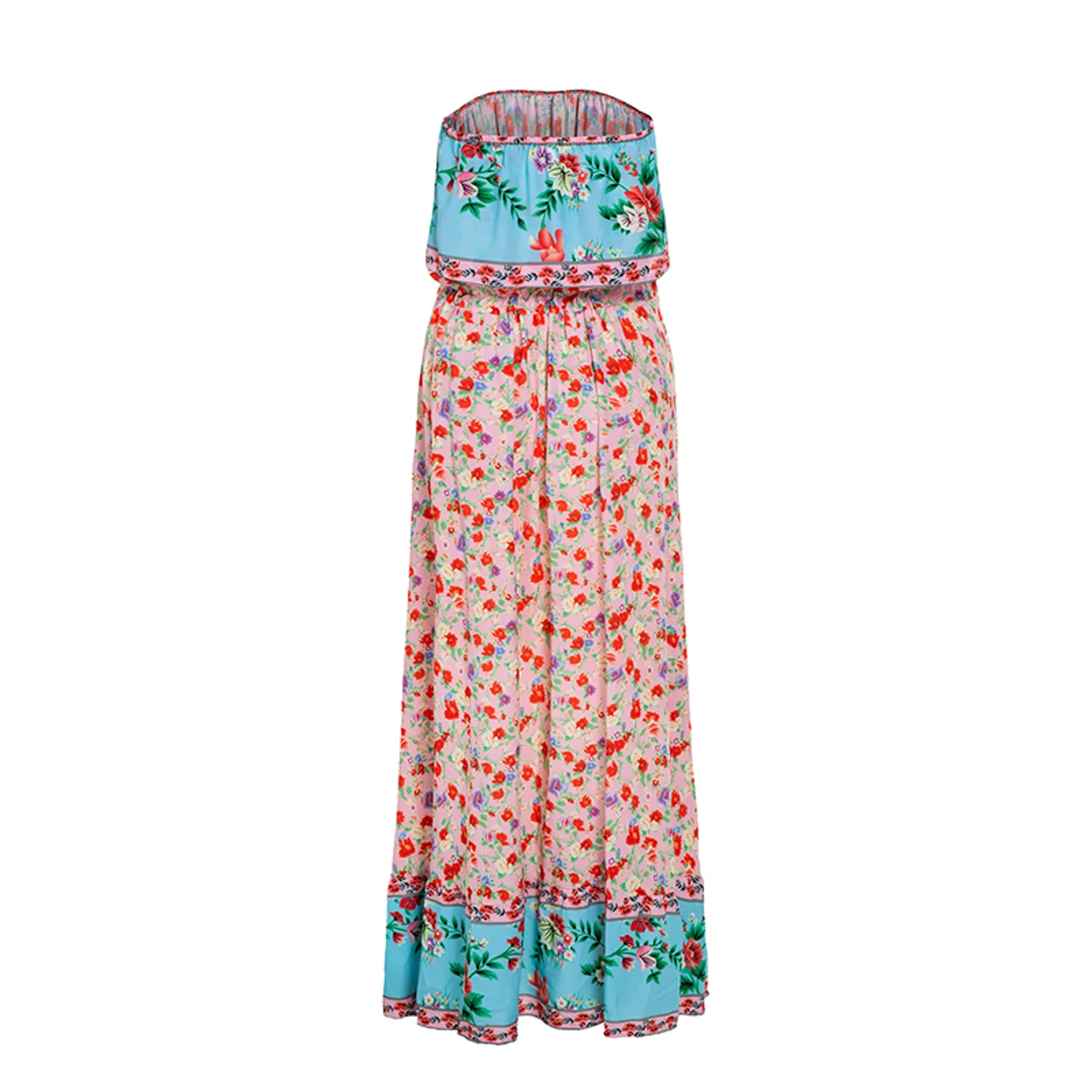 Women's Summer/Autumn Floral Long Off Shoulder Dress